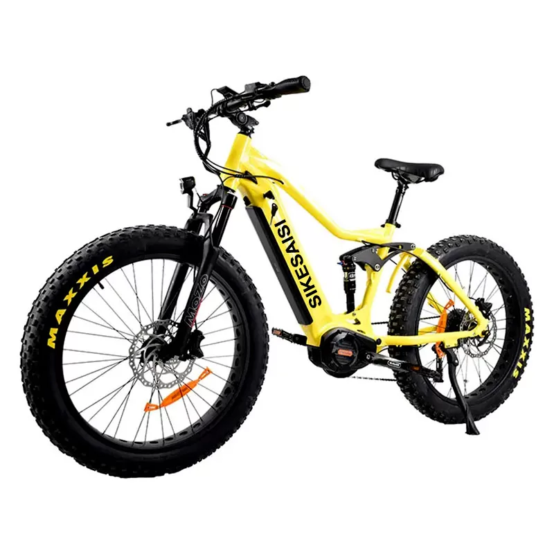 26″ Downhill Full Suspension Electric Mountain Bicycle | ebike