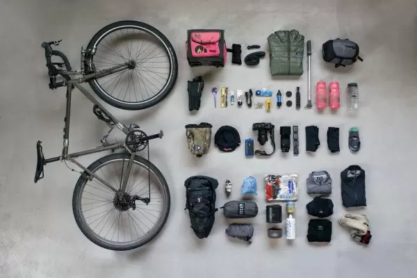 mountain bike backpacking gears